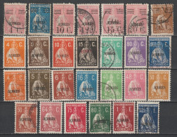 ACORES / PORTUGAL - 1929/1932 - ANNEES COMPLETES YVERT N°299/322 * / OBLITERES - COTE = 91 EUR - Açores