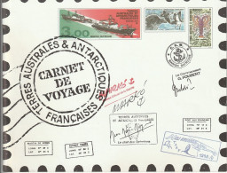 Terres Australes Et Antarctiques Françaises. Carnet De Voyage 1999, YT 248/259 Sur Croquis Aquarellés - Covers & Documents