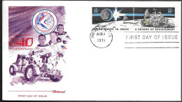 US Space FDC Cover 1971. "Apollo 15" Lunar Rover. Houston - USA