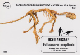 Russia 1995, Prehistoric Animals, Postcard Produce By Paleontological Museum In Moscow - Vor- U. Frühgeschichte