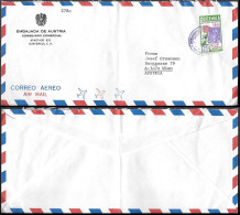 Guatemala Austrian Embassy Cover Mailed To Austria 1973 - Guatemala