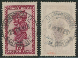 Congo Belge - Masque : 75ctm Obl Double Cercle "Mongwalu / Congo Belge" - Oblitérés