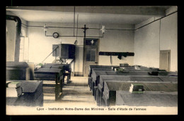 69 - LYON - INSTITUTION NOTRE-DAME DES MINIMES - SALLE D'ETUDE - CARTE COLORISEE - Autres & Non Classés