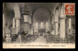 69 - ST-GENIS-LES-OLLIERES - INTERIEUR DE L'EGLISE - VOIR ETAT - Autres & Non Classés