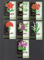 Lot De 7 étiquettes De Parfum  (fleurs)  (PPP47501) - Reclame
