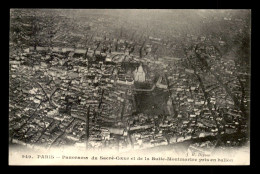 75 - PARIS 18EME - PANORAMA DU SACRE-COEUR ET DE LA BUTTE MONTMARTRE PRIS EN BALLON - Paris (18)