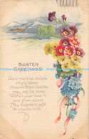 R168387 Easter Greetings. Once More As Violets Shyly Peep. Series 1206 A. 1924 - Monde