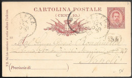 Italy Massafra 10c Postal Stationery Card Mailed 1892 - Storia Postale