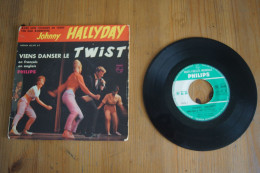 JOHNNY HALLYDAY VIENS DANSER LE TWIST EP 1961 VARIANTE - 45 T - Maxi-Single