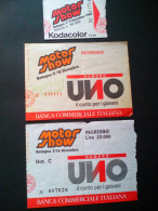 3 Tickets Motor Show Bologna Italie / Italy / Italia - Tickets - Vouchers