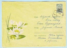 USSR 1963.0429. Whyte Water-lily. Prestamped Cover, Used - 1960-69