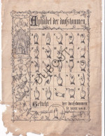 Brugge - Lithografie J. Petyt: Alfabet Der Doofstommen  (V3171) - Documents Historiques