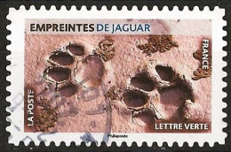 France 2021 - Mi 7844 - YT Ad 1960 ( Footprints Of Jaguar ) Cachet Rond - Oblitérés