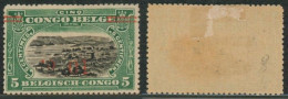 Congo Belge - Mols : N°100* + Curiosité : Surcharge Fortement Déplacée - Unused Stamps