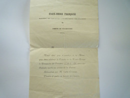 2024 - 2085  DOC  CROIX-ROUGE FRANCAISE  Société De Secours Aux Blessés Militaires  -  Comité De VIC-BIGORRE   XXX - Unclassified