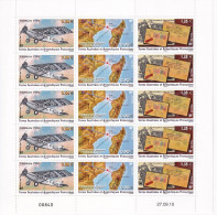 T.A.A.F. N°591/593 - Feuille Entière - Neufs ** Sans Charnière - TB - Unused Stamps