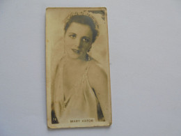 Cinéma Stars N° 76 MARY ASTOR Chromo Trading Card Cigarettes Film Star Vedette Célébrité Cinéma Photographie - Other & Unclassified