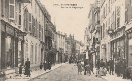 CARTE POSTALE ORIGINALE ANCIENNE : TOUL  LA RUE DE LA REPUBLIQUE  ANIMEE  MEURTHE ET MOSELLE (54) - Toul