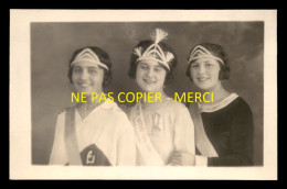 92 - BOULOGNE-BILLANCOURT - LA REINE DES DACTYLOS 1929-1930 ET LES DAUPHINES - CARTE PHOTO ORIGINALE - Boulogne Billancourt