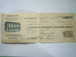 2024 - 2088  MAUBOURGUET  (65)  AMEUBLEMENTS  J-M DABOS  -  TRAITE De  1908   XXX - Werbung