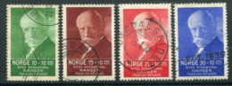 NORWAY 1935 Nansen Refugee Fund Set Of 4, Used.  Michel 172-75 - Gebraucht