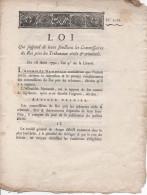LOI 1792 AnIV TRIBUNAL CIVIL/CRIMINEL 3 Pages écrites Sur 4 Les Commissaires Du ROI Sont Suspendus Le CG Prend Le Relais - Historische Dokumente