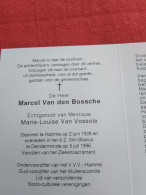 Doodsprentje Marcel Van Den Bossche / Hamme 2/6/1928 Dendermonde 5/7/1996 ( Marie Louise Van Vossole ) - Religion & Esotérisme