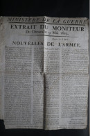 1813  Nouvelles De L'Armée  Bataille D'Allemagne  Placard  Empire Napoleon - Documents Historiques