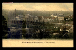 95 - BOISSY-L'AILLERIE - LES GRANDS MOULINS - AU VERSO  P. DUBRAY & DELLACOUR - CARTE ANCIENNE TOILEE ET COLORISEE - Boissy-l'Aillerie