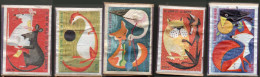 5 Boites D'Allumettes - FABLES DE LA FONTAINE - Matchboxes