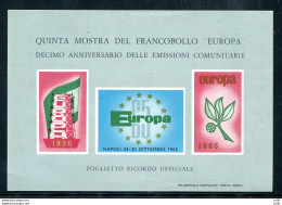 Foglietto Ricordo Riproduzione Emissione Europa 1965 - Andere & Zonder Classificatie