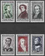 Lot N°249 N°891 à 896, Célébrités Françaises Du XIX Siècles (avec Charnières) - Unused Stamps