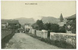 Milly Lamartine - Rue Du Bourg (animation, église à Droite)   Pas Circ - Andere & Zonder Classificatie