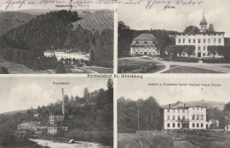 PL1465  -  BERTHELSDORF - Kr. HIRSCHBERG  - PAPIERFARIK, SANATORIUM - GASTHOF  ,, ZUM DEUTSC. KAISER ,,  R. TEUBER -1918 - Polen