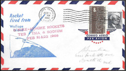 US Space Cover 1968. Nike Apache Rocket Launch. Lithium Sodium Aeronomy Mission - USA