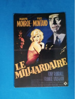 Carte Postale Affiche Du Film Le Milliardaire De George Cukor Avec Marilyn Monroe Et Yves Montand - Actors