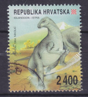 Croatia 1994 Mi. 268, 2400 Din Dinosaurierfunde Dinosaur Iguanodon - Croatie