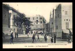 ALGERIE - ALGER - LA PLACE MALAKOFF - HOTEL DE LA COLONNE - CUIVRERIE E. ZAGHA - BAR MALAKOFF - Algerien