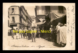 ALGERIE - ALGER - RUE MARENGO - CARTE PHOTO ORIGINALE - Alger