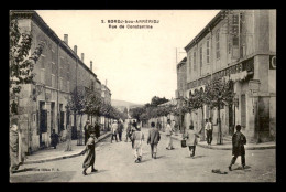 ALGERIE - BORDJ-BOU-ARRERIDJ - RUE DE CONSTANTINE - GRAND HOTEL DES VOYAGEURS - Autres & Non Classés