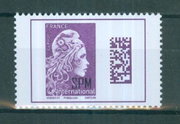 SAINT-PIERRE ET MIQUELON N°1246** MNH SCAN DU VERSO - Marianne L'Engagée Violette 2020 ( International) - Ungebraucht