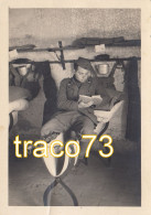 REGIO ESERCITO - MILITARI _ (  Artiglieri )   /  Militare In Branda - Anno 1941 _ Foto Formato  8,5 X 11 Cm - Oorlog, Militair