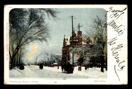 CANADA - MONTREAL - SHERBROOKE STREET IM WINTER - Montreal