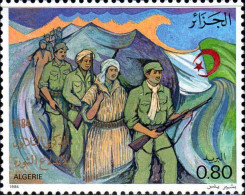 Algérie (Rep) Poste N** Yv: 825 Mi:866 30.Anniversaire De La Révolution (Thème) - Militaria