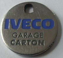 Jeton De Caddie - Automobiles - IVECO - GARAGE CARTON - SAINT POL SUR MER - STEENVOORDE - En Métal - - Trolley Token/Shopping Trolley Chip
