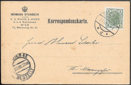 Austria Wien Company F.A.Wolff & Söhne Postcard Mailed 1907. Printed Text - Briefe U. Dokumente