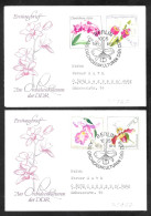 DDR: Set Di 3 FDC, Orchidee Diverse, Different Orchids, Différentes Orchidées - Orchidées