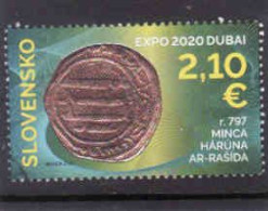 Slovakia 2021, Expo Dubai 2020, Coin Harun Ar - Rashid, Used - Gebraucht