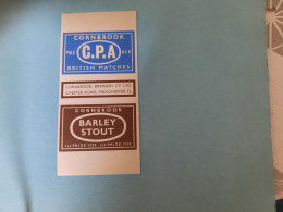 Matchbox Label Cornbrook Barley Stout Manchester NEW - Zündholzschachteletiketten