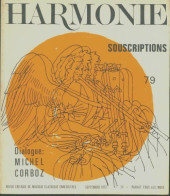 Harmonie N°79 : Dialogue : Michel Corboz (1972) De Collectif - Unclassified